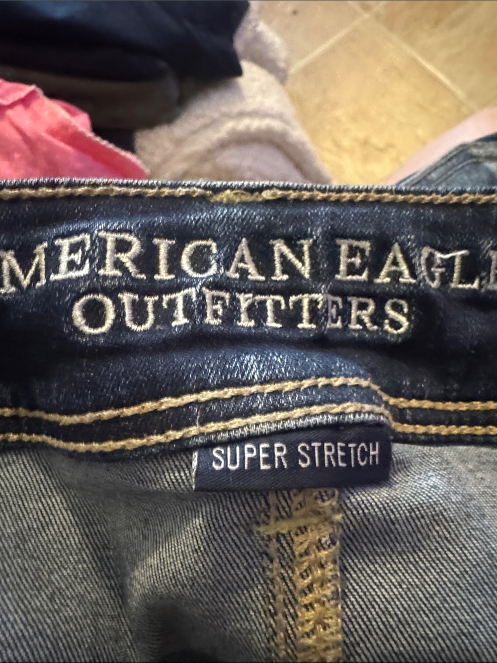American Eagle Outfitters Dark Blue Flare Jeans - Picture 4 of 6